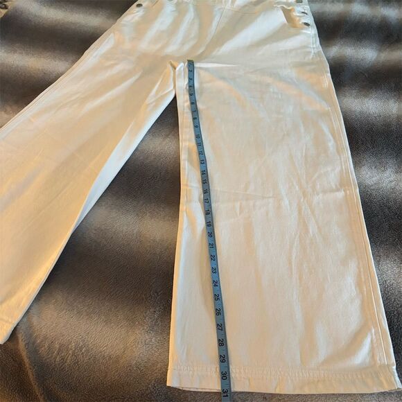 Levi’s XL Off White Wide Leg Baggy Denim Overalls NWT - Picture 10 of 16